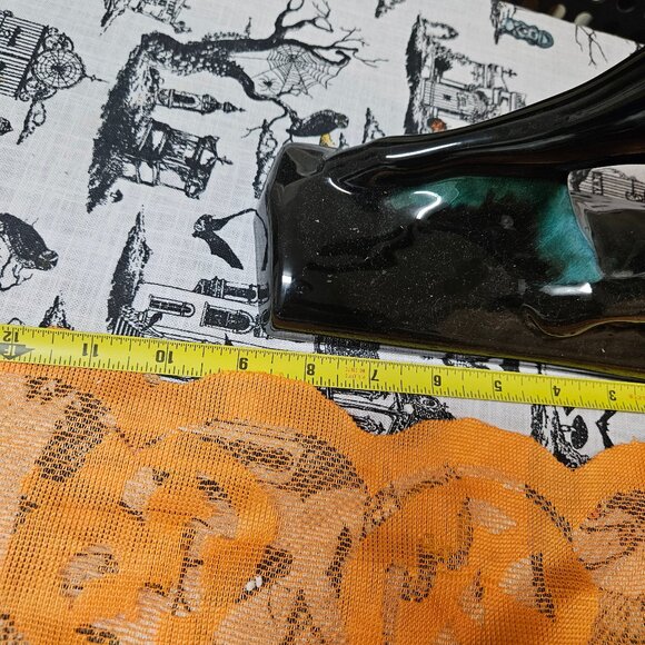 Vintage Blue Mountain Pottery Rearing Green / Black Terra Cotta Horse 14" MCM - Picture 12 of 13